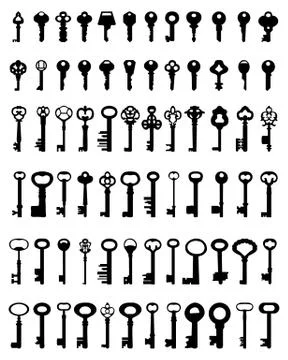 Door keys  Stock Illustration