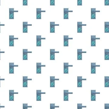 Door knob access points seamless pattern background Stock Illustration
