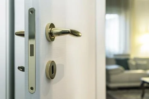Door knob close-up Stock Photos