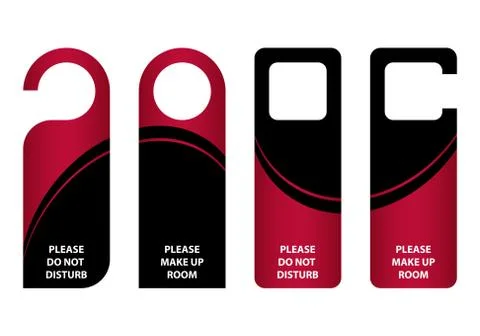 Door knob - do not distrub Stock Illustration