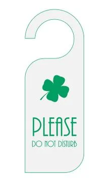 Door knob with special St. Patricks day design Stock Illustration