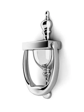 Door knocker 库存插图