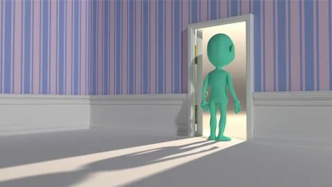 Door light color Illustrazione stock