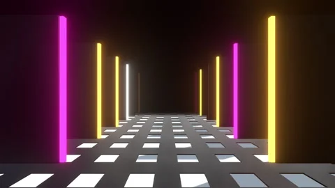 Door Light Neon Stock-Footage 283907602