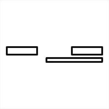Door line icon vector illustration isolated on white background Stock Illustration