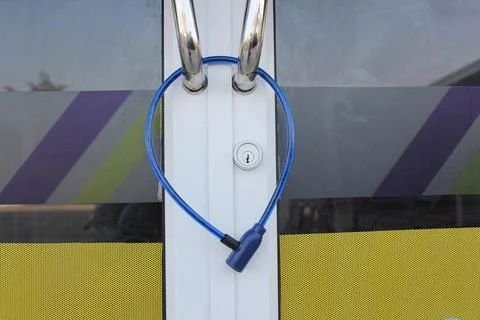 Door lock cable Stock Photos