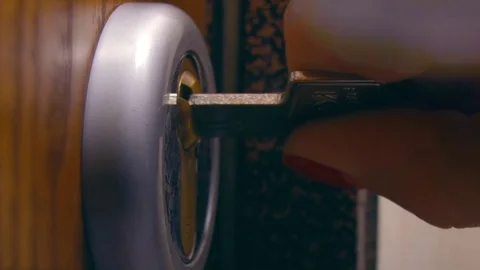 Door lock Video stock 78657788