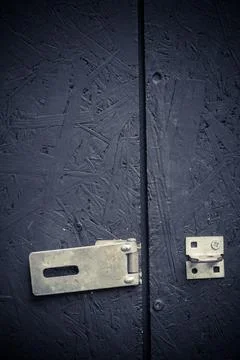 Door lock with hinge Stock Photos