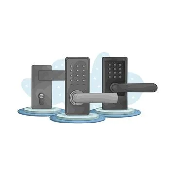 Door Lock Illustration Stock Illustration