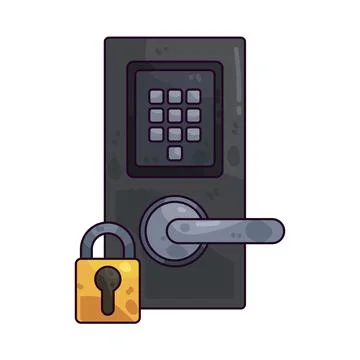 Door Lock illustration Stock Illustration