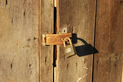 Door lock key Stock Photos