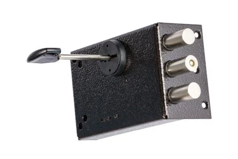 The door lock with keys Stock Photos