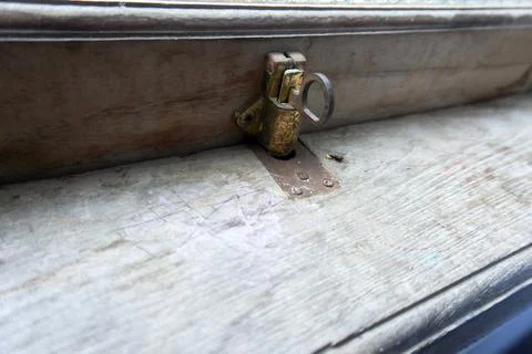 The door lock latch Stock Photos