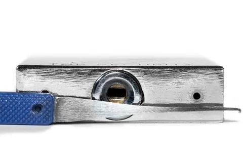 Door lock with master keys Stock Photos