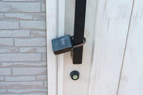 Door lock with number code at home or apartment. keyless, domestic lifestyl.. Stock Photos