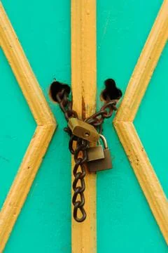 Door with lock Stock Photos