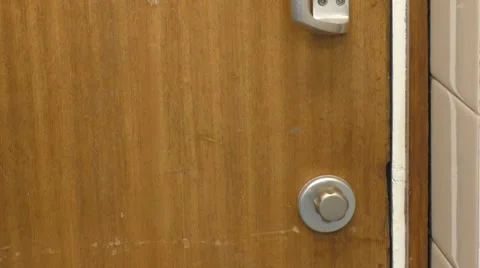 Door locking Stock Footage 45976639