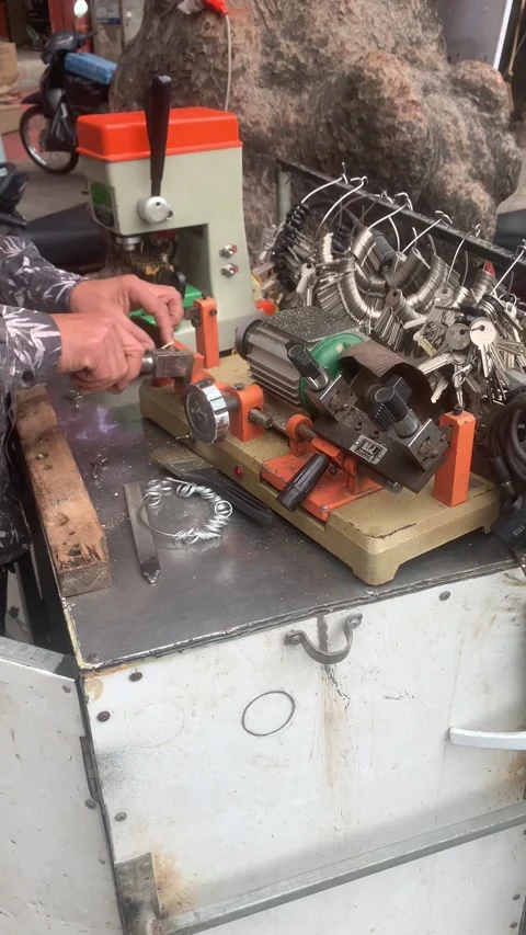 A door locksmith Video stock 237072697
