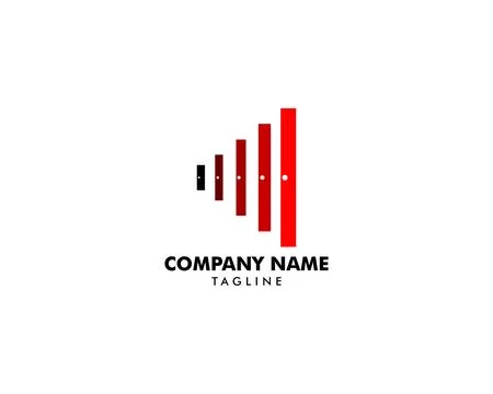 Door Logo Design Vector Illustration Stock Illustration