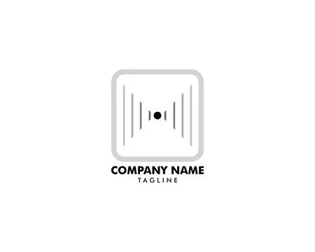 Door Logo Design Vector Illustration Stock Illustration
