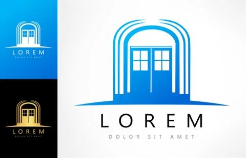 Door logo Stock Illustration