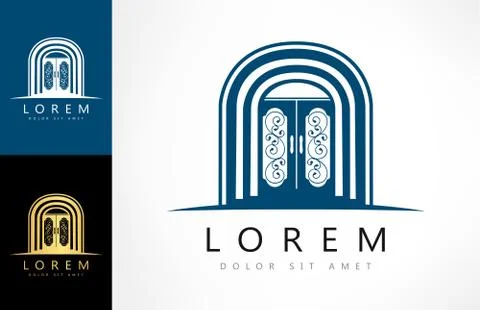 Door logo Stock Illustration