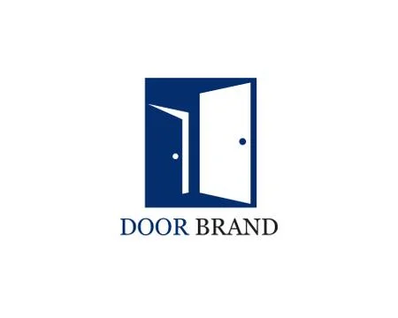 Door logo vector template illustration Ilustración de archivo