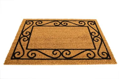 Door Mat: Blank Doormat To Insert Your Own Words Stock Photos