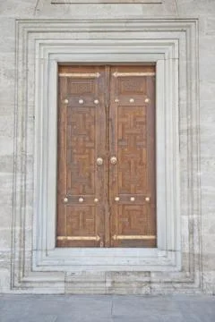 Door of a mosque Stock Photos