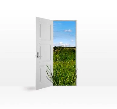 Door to nature Stock Illustration