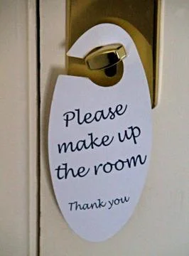 Door Notice. Stock Photos