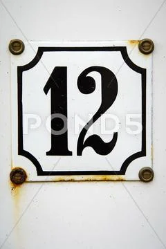 Door number twelve Stock Photos