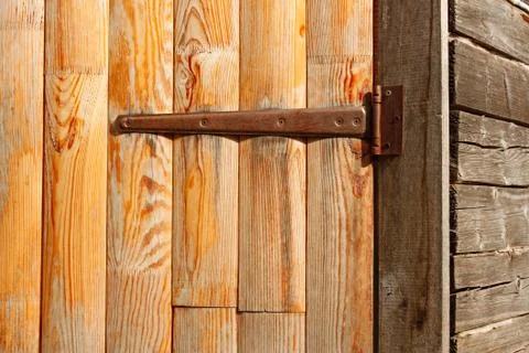 Door of the old barn Stock Photos