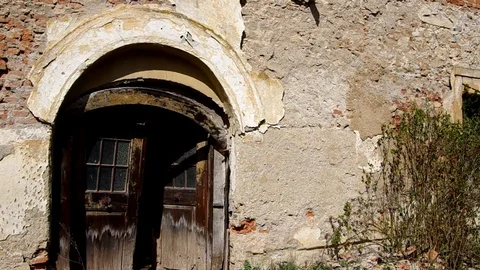 Door on old building Stock Footage 71426878