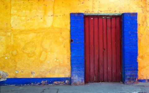 The door of the old Stock Photos