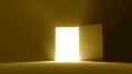 Door open to bright light new opportunity epiphany afterlife 4K 4k or 4k+ Resolution