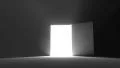 Door open to bright light new opportunity epiphany afterlife 4K 4k or 4k+ Resolution