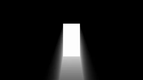Door open in dark room animation | Stock Video | Pond5