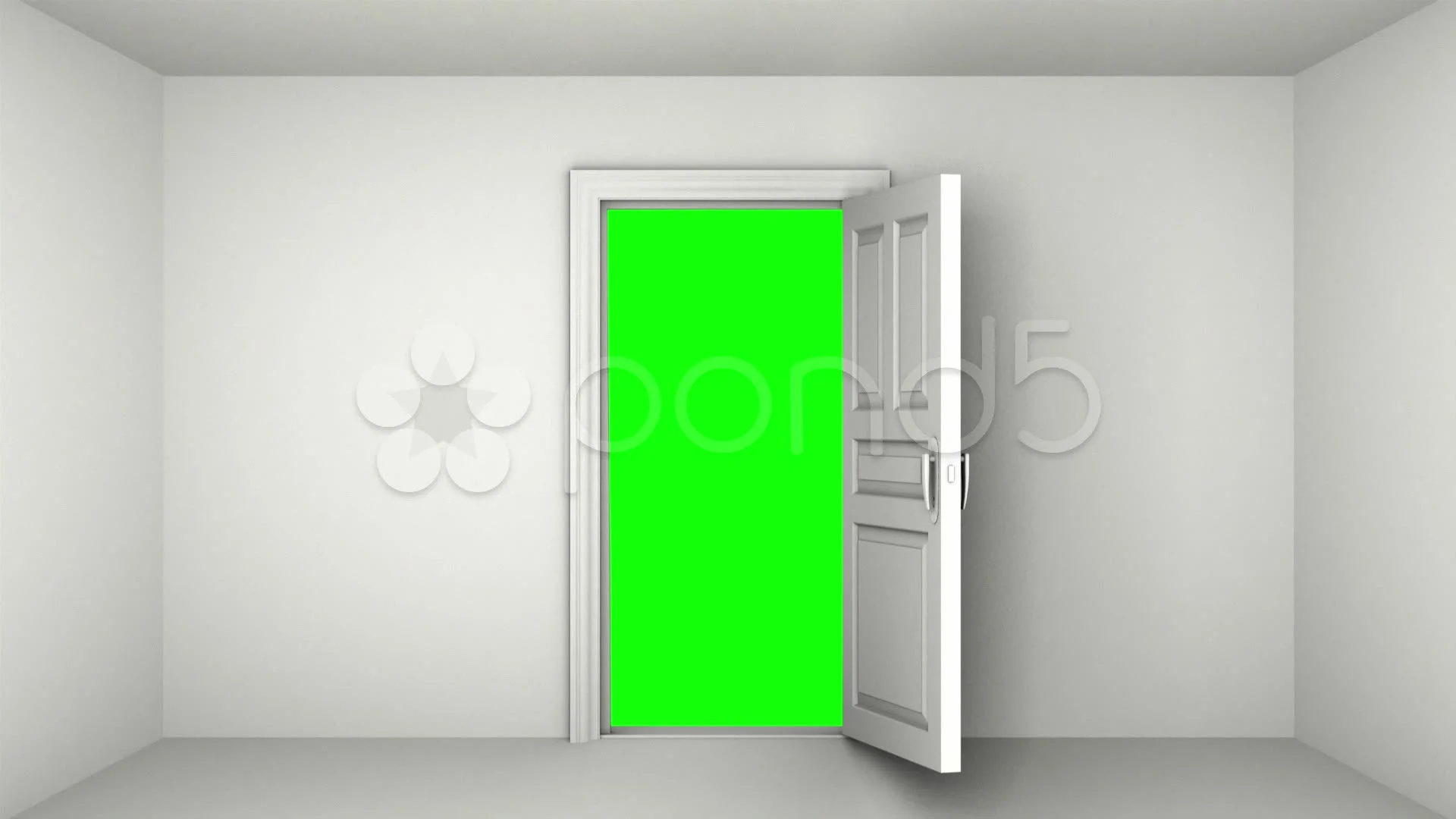 Door open, green screen | Stock Video | Pond5