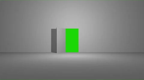 Door open with green screen Stock Footage 40788076