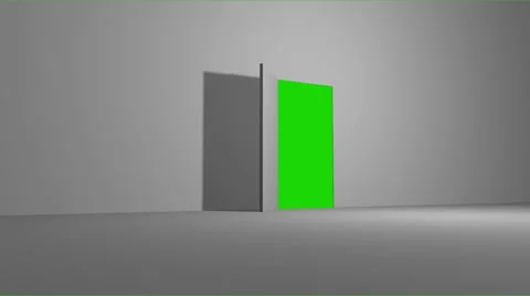 Door open with green screen Stock Footage 40788082