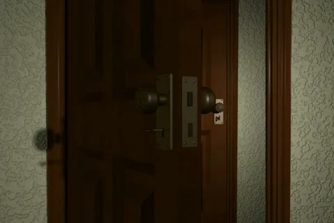 Door Opening to Door NTSC Loopable Stock-Footage 446876