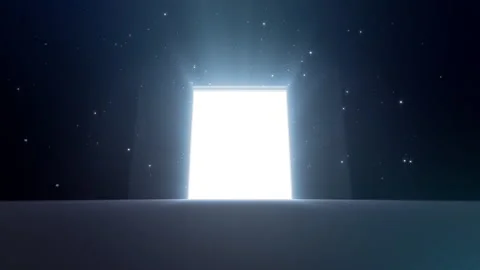 Door Opening to the Light DD M1 In Video stock 148182565