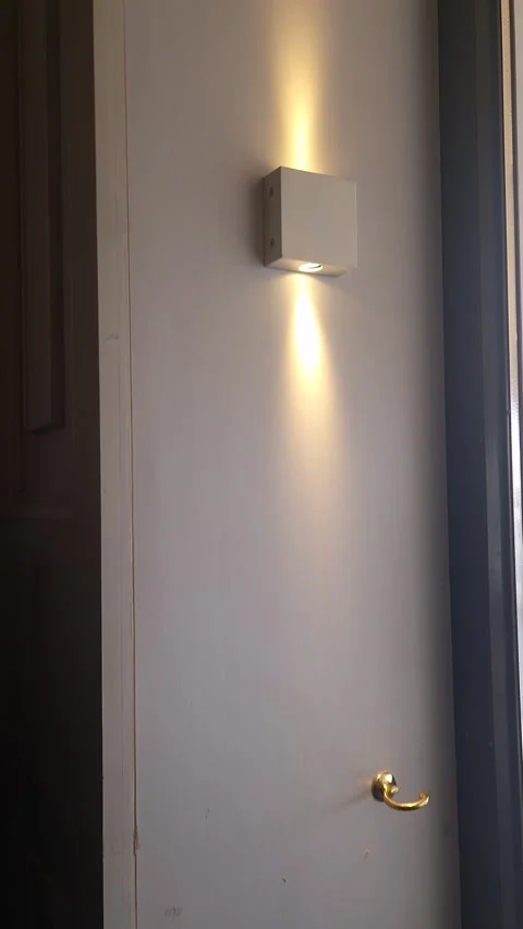 Door Opening with Warm Light – 8K Interior Footage Stock Footage 318459127