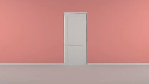Door opens and a bright light flooding a dark room. Can be used as a concept of  Stock Footage 167229215