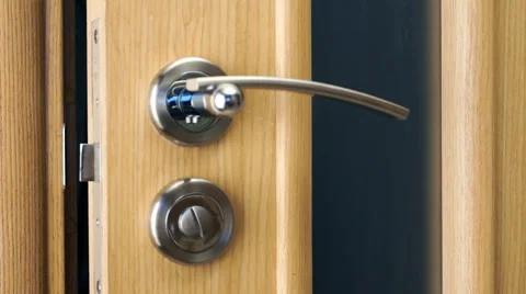 Door opens and closes by itself Stock Footage 60704943