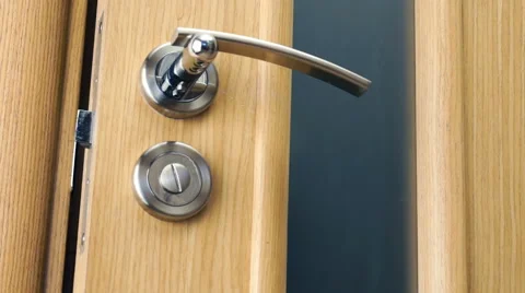 Door opens and closes by itself Stock Footage 60704951