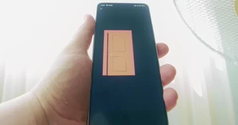 Door opens and shuts, presentation Stock Footage 313445317