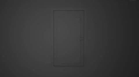 The door opens in room. Green screen Stock-Footage 10726878