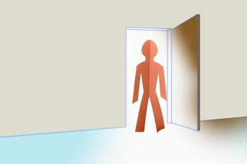Door of opportunity concept Stock Illustration